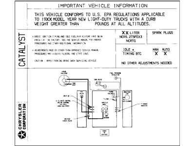 Mopar 53032024AA Label-Emission