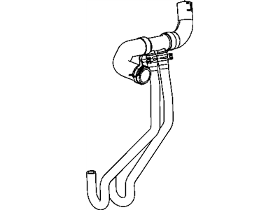 Mopar 55038115AB Hose-Radiator Inlet