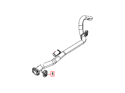 Mopar 68058528AA Exhaust Extension Pipe