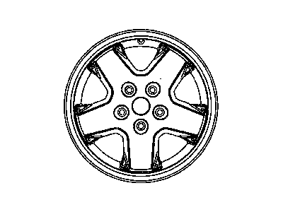 Mopar 52128674AA Aluminum Wheel