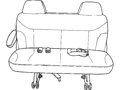 Mopar 1HH381D5AA HEADREST-Rear