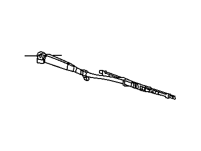 Mopar 5066965AA Arm WIPER-LIFTGATE WIPER