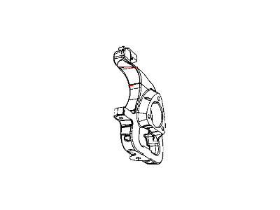 Mopar 68044701AB Front Steering Knuckle