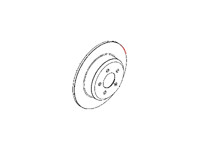 Mopar 2AMV9208AH Rear Brake Rotor