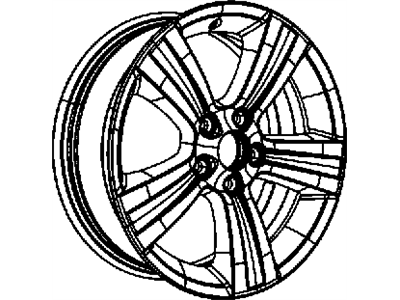 Mopar 1LT46GSAAC Aluminum Wheel