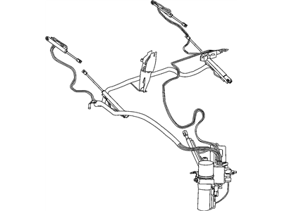 Mopar 5170015AA Cylinder-Folding Top Hydraulic Main