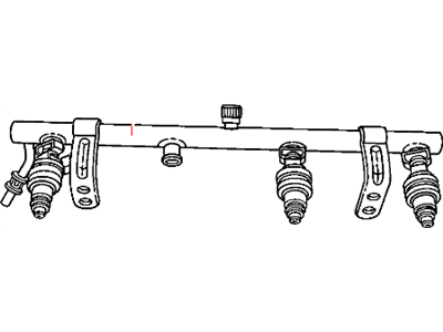 1997 Chrysler Town & Country Fuel Rail - 4612213