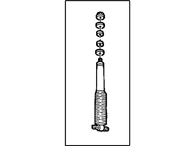 2003 Jeep Wrangler Shock Absorber - 4886533AI