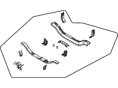 Mopar 5115402AH CROSSMEMBER-Front Side Rail