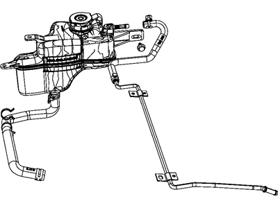 Mopar 5058296AC Hose-COOLANT Bottle Return