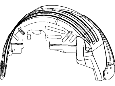 Mopar 5116277AD Shield-WHEELHOUSE