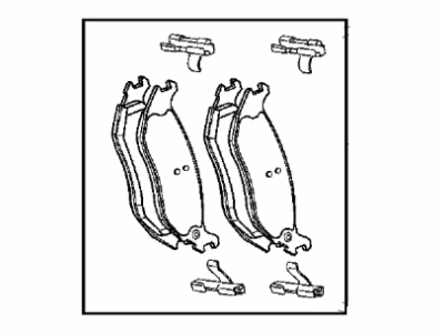 Mopar V4010898 Rear Disc Brake Pad Kit