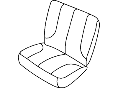 Mopar XJ571DVAA Rear Seat Cushion Cover Left
