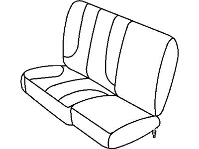 Mopar XJ581L5AA Rear Seat Cushion Cover Right