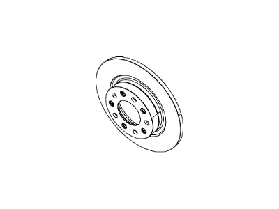 Mopar 68082121AB Rear Brake Rotor