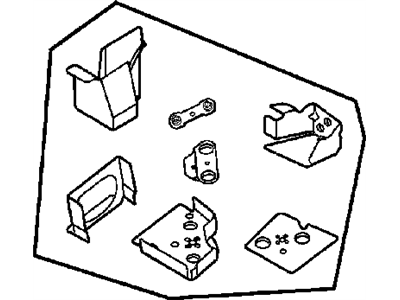 Mopar 4696369 Panel Assembly, Lower Radiator Crossmember, Left, (Contains Battery Tray Reinforcement)