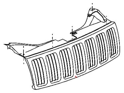 Mopar 5JF941JCAD Grille-Radiator