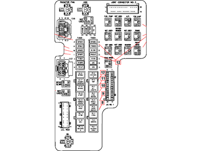 2008 Dodge Dakota Fuse Box - 4692211AA