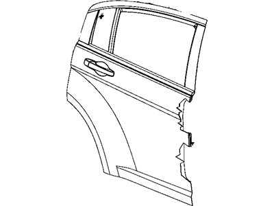 Mopar 5074755AB Door-Rear Door Outer