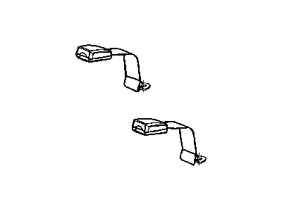 Mopar 5JJ821J3AA Rear Inner Seat Belt