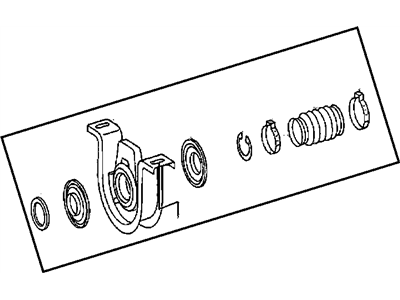 Mopar Driveshaft Center Support Bearing - 68031836AA