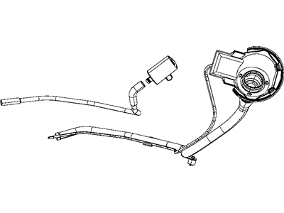 2009 Dodge Durango Fuel Filler Neck - 52855841AB