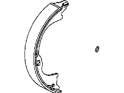 Mopar 68003589AA Parking Brake Shoe And Lining Kit