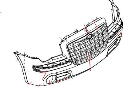 Mopar 4806112AD Front Bumper Cover