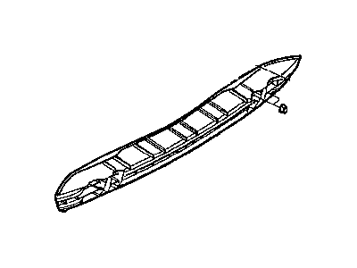 Mopar 5113012AA Beam-Rear Bumper