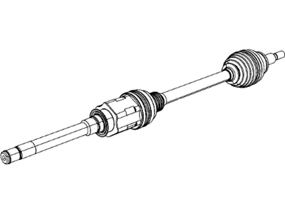 Mopar 68193658AA Axle Half Shaft Right