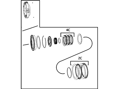 Mopar 68263853AA RETAINER-Transmission 2ND And 4TH Cl