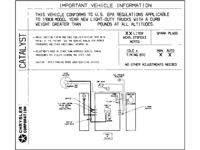 Mopar 52102934AA Label-Emission