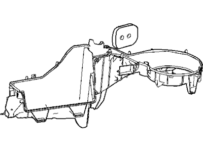 Mopar 5143148AA Housing-A/C And Heater Lower