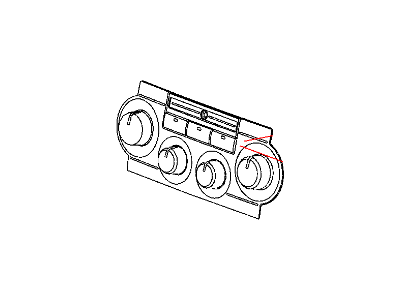 Mopar 55111009AD Air Conditioner And Heater Control