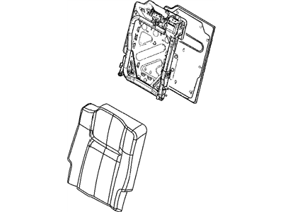 Mopar 1JP131J8AA Seat Back-Rear