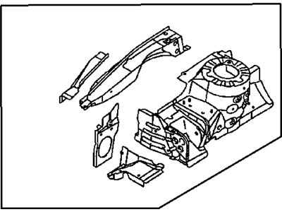 Mopar MR392160 WHEEL/HOUSE-Front Inner