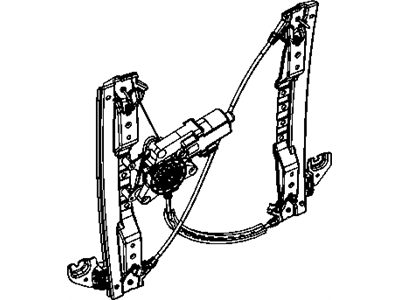 Mopar 68030719AA Sliding Door Window Regulator