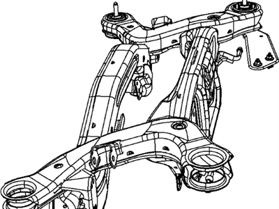 Mopar 5085330AK CROSMEMBR-Rear Suspension