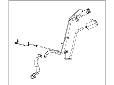 2012 Dodge Journey Fuel Filler Neck - 5147108AA