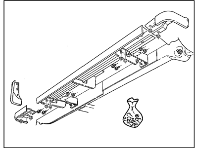 Mopar 82207680 Running Board Kit Full