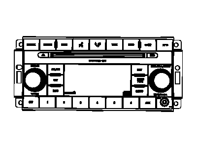 Mopar 5091226AD Radio-AM/FM/CD/MP3 & Satellite