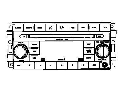 Mopar 5064951AC Radio-AM/FM/6 Dvd