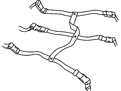 Mopar 5066332AA Strap Kit-Luggage Carrier