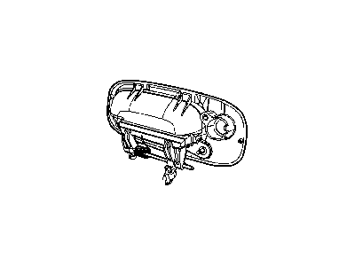 2007 Dodge Charger Door Handle - YS88EYBAE