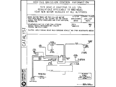 Mopar 4591811AA Label-Emission