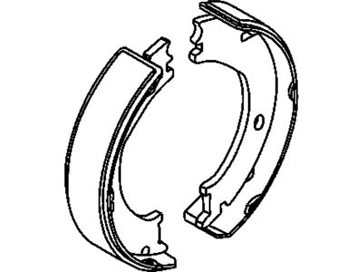 Mopar 5080568AC Parking Brake Shoe And Lining Kit