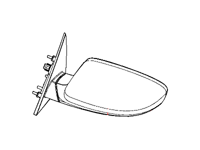 Mopar 5KW63LAUAC Outside Rearview Mirror