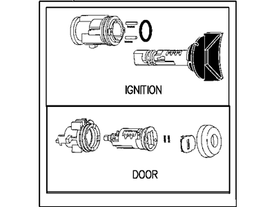 1994 Chrysler Concorde Ignition Lock Assembly - 4746666