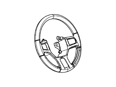 2015 Ram 1500 Steering Wheel - 5RC751X9AA