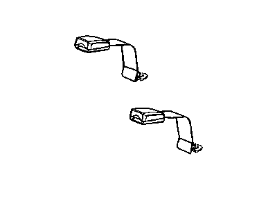 Mopar 5JJ821DVAA Rear Inner Seat Belt